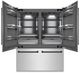 ZLINE Autograph Edition 60 in. 32.2 Cu. Ft. Stainless Steel Built In French Door Refrigerator with Graphite Gray Interior and Matte Black Accents-2
