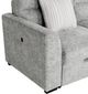 Global Furniture USA U9401 5-Piece Nickel Sectional with Pillows and Ottoman Set-3