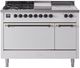Ilve® Nostalgie II Series 48" White Pro Style Dual Fuel Range-0