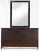 Night & Day Furniture™ Zest Cases Dark Chocolate Dresser with Mirror-0