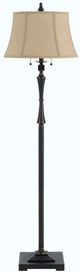 Cal® Lighting & Accessories Madison Beige/Oil Rubbed Bronze Club Floor Lamp-0