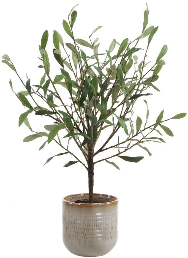 Uttermost® Solea Olive Green/Natural Tan Accent and Textured Vase-0