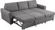 Coaster® Samantha 2-Piece Gray Right-Arm Facing Sleeper Sectional-3
