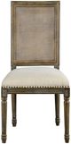 Forty West Designs Maxwell Cane/French Linen Dining Side Chair-2