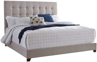 Signature Design by Ashley® Dolante Beige King Upholstered Panel Bed