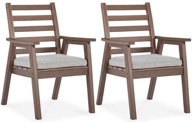 Signature Design by Ashley® Emmeline Brown 7-Piece Outdoor Dining Table Set-2