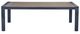 Signature Design by Ashley® East Beach Driftwood Metal Outdoor Dining Table with Navy Blue Base-2