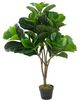 A & B Home Green Artificial Fiddle Fig Leaf Tree-0