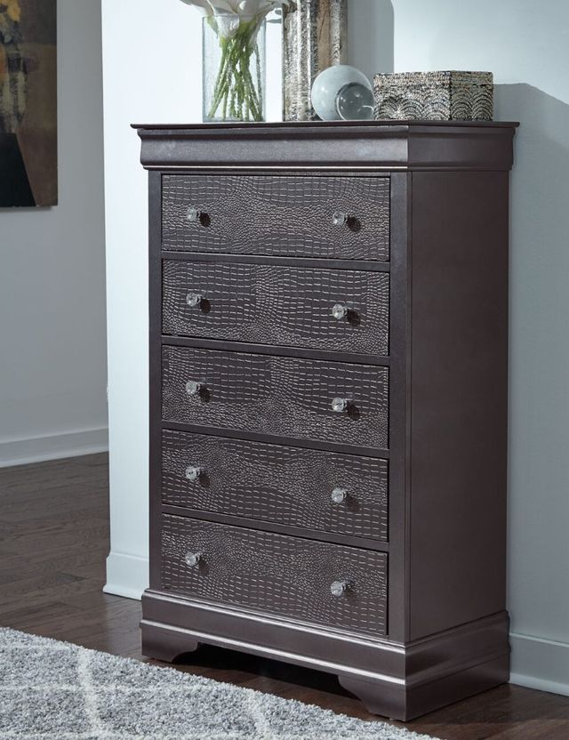 Global Furniture USA Pompei Metallic Gray Chest-2