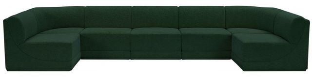 Meridian Furniture Ollie 7-Piece Green Sectional-1