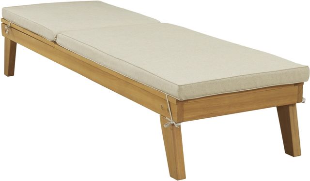 Signature Design by Ashley® Byron Bay Light Brown Outdoor Chaise Lounge Chair-1