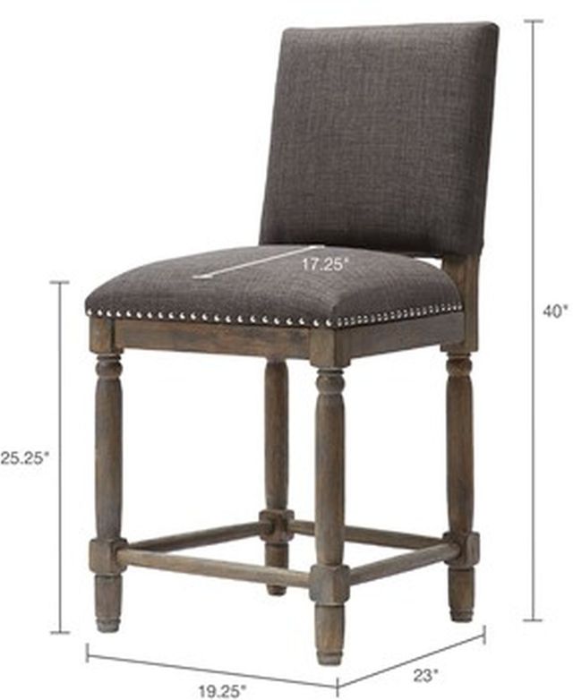 Olliix by Madison Park Grey Cirque Counter Stool-2