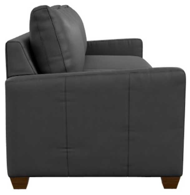 La-Z-Boy® Wilmette Navy Leather Sofa-3