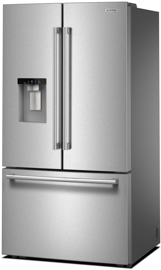 Maytag 36" 29.58 Cu. Ft. Fingerprint Resistant Stainless Steel French Door Refrigerator with In-Door-Ice® Dispensing System-3