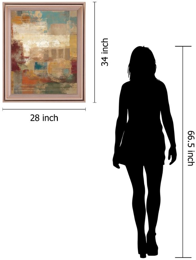 Classy Living Golden Haze Geometry Wall Art-1
