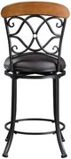 Homelegance® Benson Black/Dark Coffee Counter Swivel Chair-4