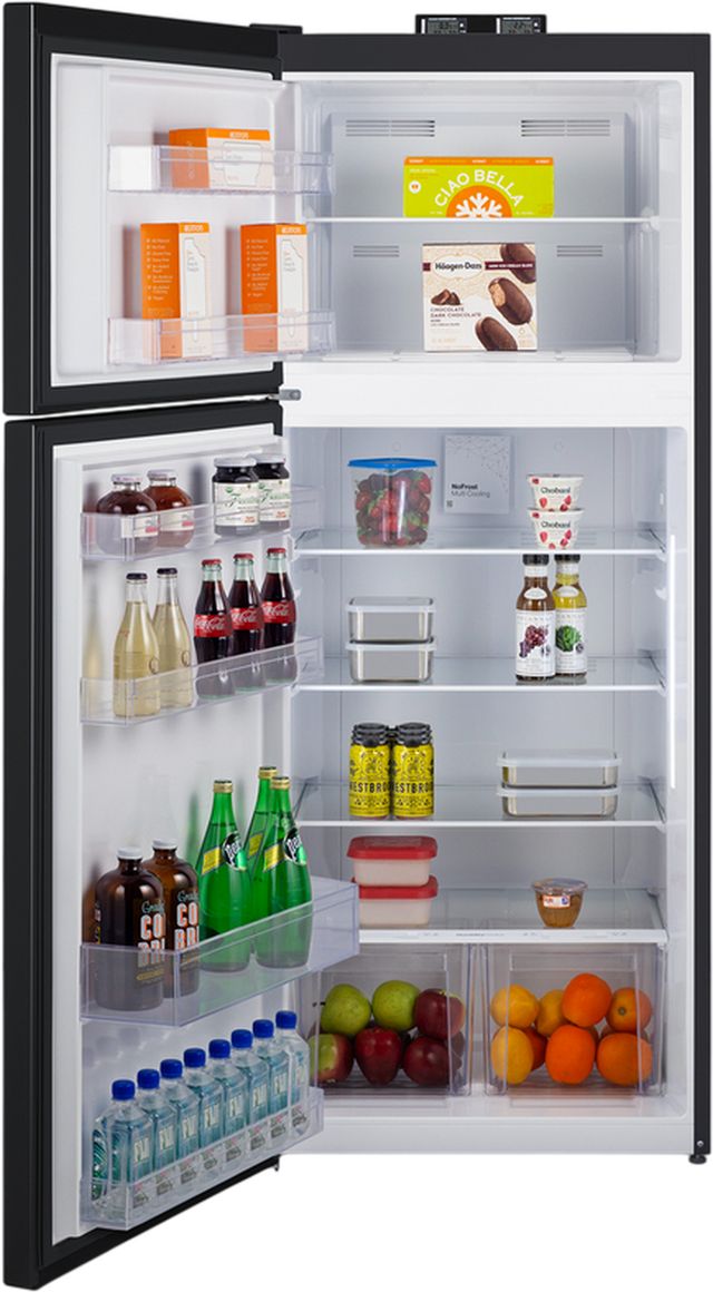 Summit® 28" 14.3 Cu. Ft. Black Counter Depth Top Freezer Refrigerator-3