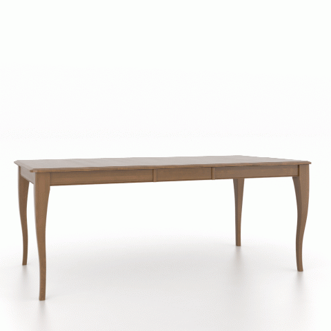 Canadel Customizable Gourmet 76" VC Base Dining Table with One Removable Leaf-1