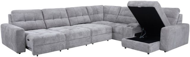American Wholesale Furniture Amira 7-Piece Latte Right-Arm Facing Sectional and Chaise-0