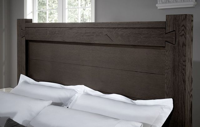 Vaughan-Bassett Dovetail Java California King Low-Profile Poster Bed-2