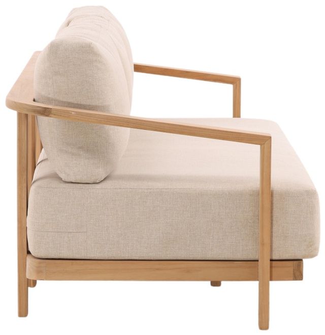 Dovetail Furniture Redford Natural/Sand Fabric/Teak Outdoor Sofa-2