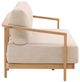 Dovetail Furniture Redford Natural/Sand Fabric/Teak Outdoor Sofa-2