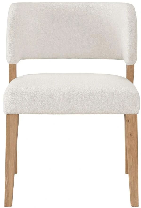 Universal Explore Home™ Modern Nomad Prier Canberra Ivory/White Oak Side Chair-2