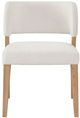 Universal Explore Home™ Modern Nomad Prier Canberra Ivory/White Oak Side Chair-2