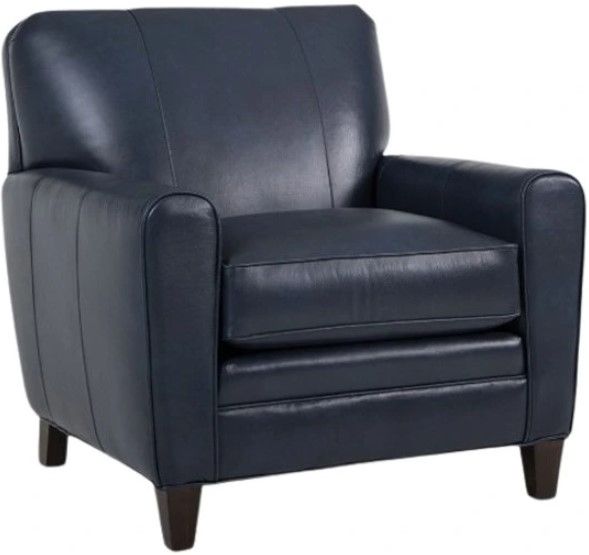 Smith Brothers Customizable 225 Leather Stationary Chair-0