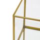 A & B Home 3-Piece Gold Glass Box Set-2