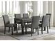 Elements International Oak Lawn Charcoal Gray Dining Table-1