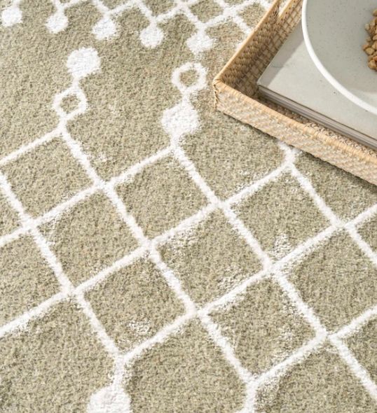 Nourison Home™ Astra Machine Washable Sage 5'x7' Area Rug-3
