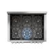 Fulgor Milano® Sofia 600 Series 36" Stainless Steel Pro Style Dual Fuel Range-4