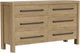 Riverside Furniture Davie Pale Oak 6-Drawer Dresser-0