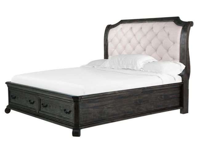 Magnussen Home® Bellamy Queen Sleigh Upholstered Headboard-2