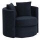 Dynasty Furniture Dark Blue Swivel Chair-0