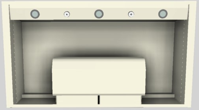 Vent-A-Hood® Designer Series 42" Biscuit Wall Mounted Range Hood-3