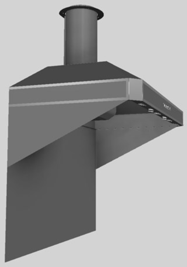 Vent-A-Hood® A Series 48" Gunsmoke Retro Style Wall Mounted Range Hood-1