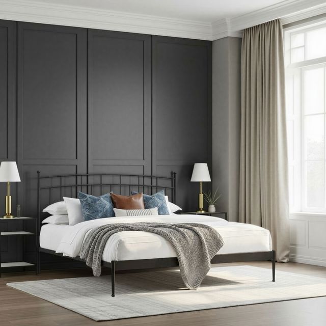 Intercon Matte Traditional King Bed-1