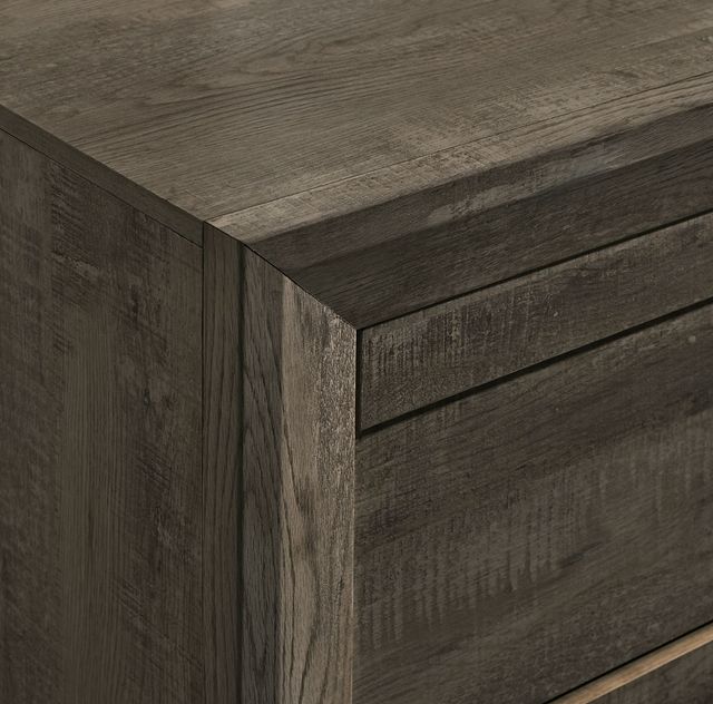 Elements International Eleanor Mocha Gray Nightstand -4