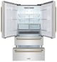 ZLINE Autograph Edition 36" 22.5 Cu. Ft. Stainless Steel Counter-Depth French Door Refrigerator with Ice Maker in Fingerprint-Resistant and Champagne Bronze Helix Handles-3