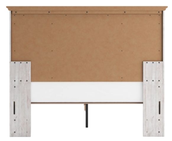Signature Design by Ashley® Makidern Whitewash 68" Queen Panel Storage Bed-4