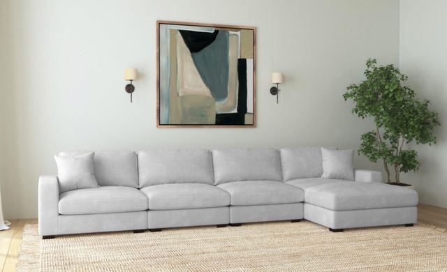Elements International Arizona 4-Piece Steno Stone Right-Arm Facing Sectional and Chaise-1