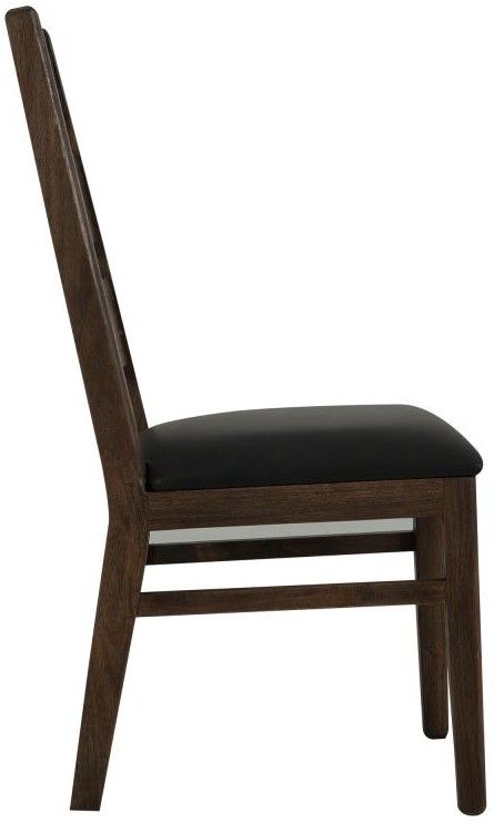 International Furniture Direct Riverwood Black/Brown Side Chair-4