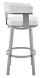 Armen Living Lorin White 26" Swivel Counter Stool-2