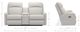 La-Z-Boy® Finley Pewter Leather Power Wall Reclining Loveseat with Console and Headrest-5