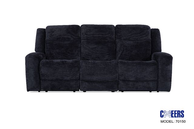 Lucie Manual Reclining Sofa with drop down table-0