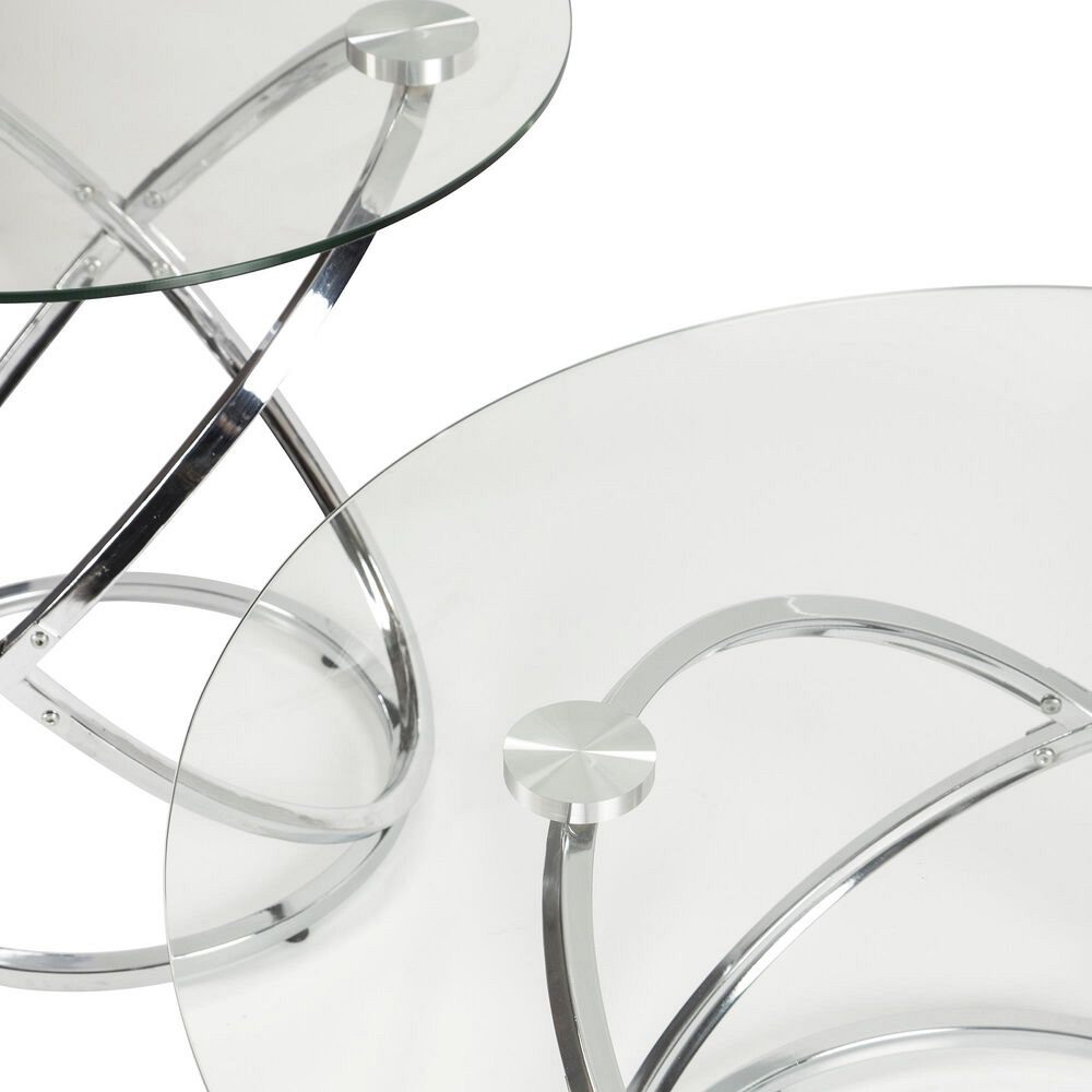 Signature Design by Ashley Hollynyx 3-Piece Glass Top Occasional Table Set - Thumbnail 4