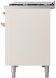 Ilve® Nostalgie II Series 48" Antique White Pro Style Dual Fuel Range-4