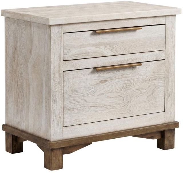 International Furniture Direct Golden Loft Gray Nightstand-0